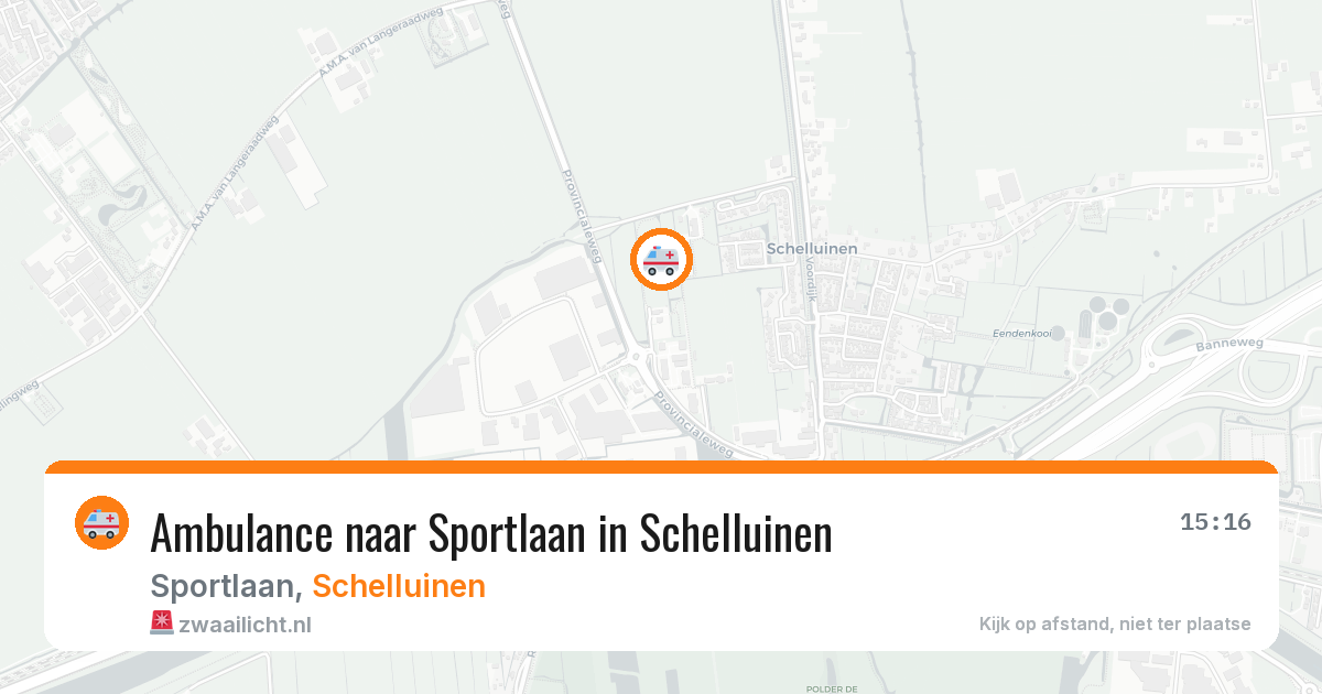 Ambulance naar Sportlaan in Schelluinen — 17 jun 2026