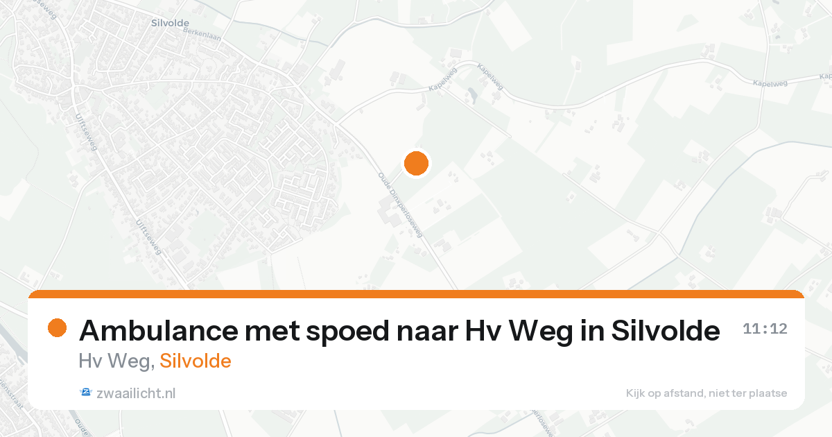 Ambulance met spoed naar Hv Weg in Silvolde — 24 aug 2026