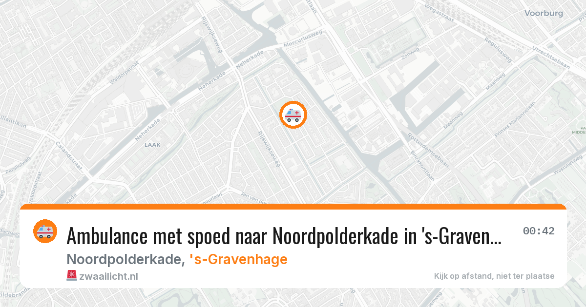 Ambulance met spoed naar Noordpolderkade in 's-Gravenhage — 16 jan 2026