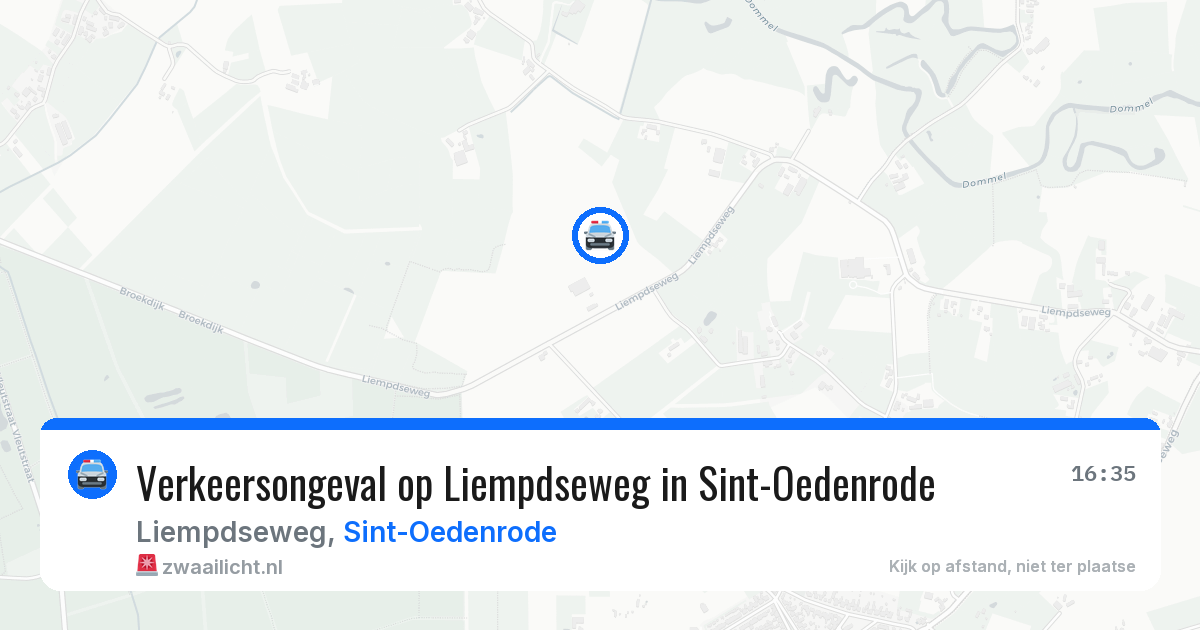 Verkeersongeval op Liempdseweg in Sint-Oedenrode — 27 mei 2026