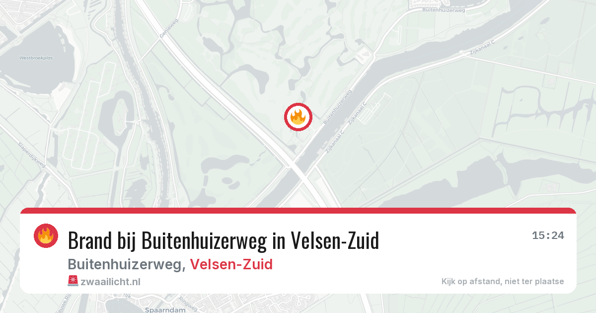 Brand bij Buitenhuizerweg in Velsen-Zuid — 25 feb 2026