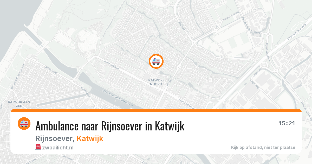 Ambulance naar Rijnsoever in Katwijk — 11 jun 2026