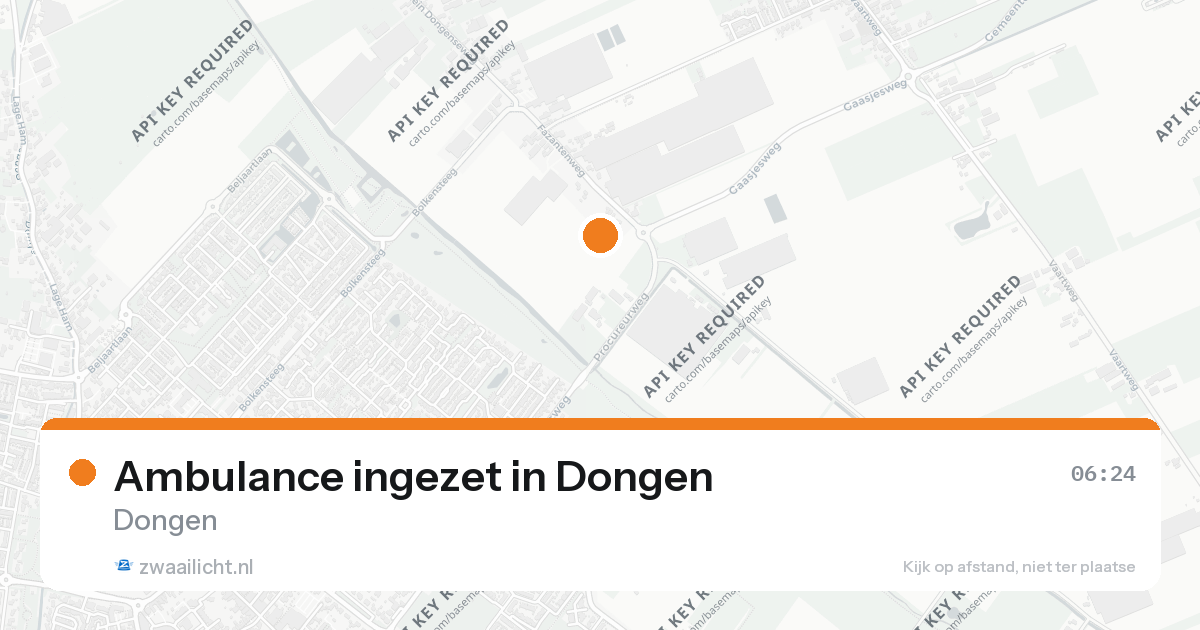 Ambulance ingezet in Dongen — 26 aug 2026