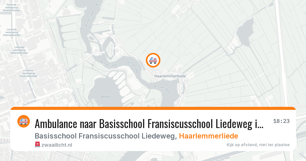 Ambulance naar Basisschool Fransiscusschool Liedeweg in Haarlemmerliede — 2 feb 2026