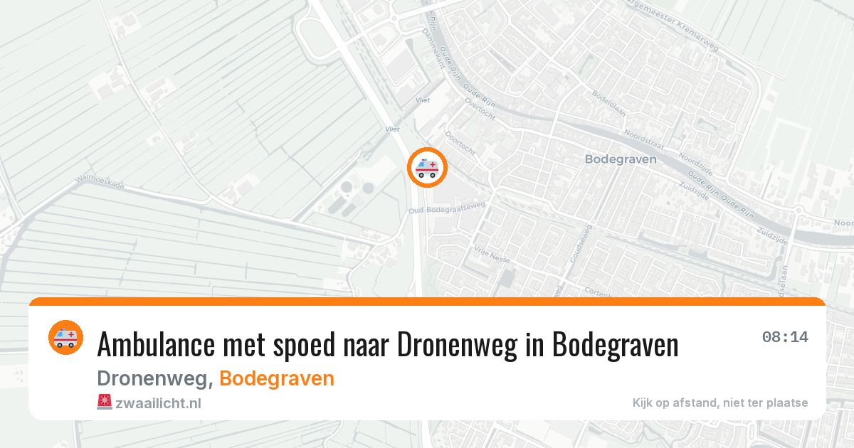 Ambulance met spoed naar Dronenweg in Bodegraven — 26 jun 2026