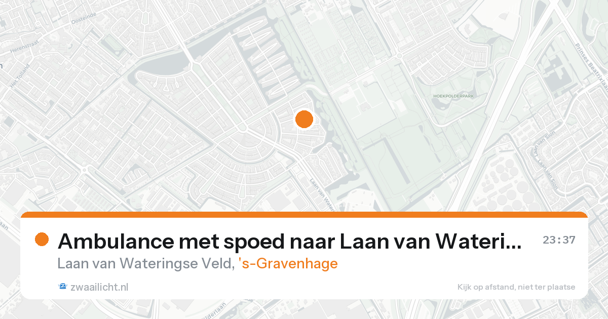 Ambulance met spoed naar Laan van Wateringse Veld in 's-Gravenhage — 4 mei 2026