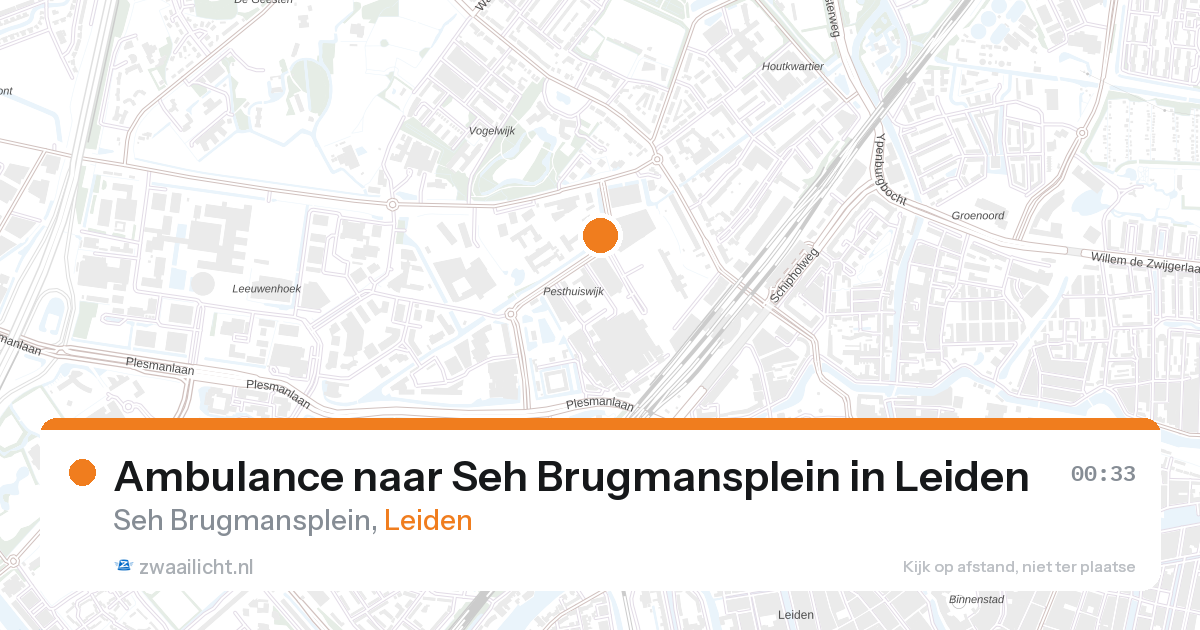 Ambulance naar Seh Brugmansplein in Leiden — 2 feb 2026
