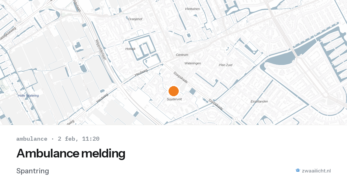 Ambulance melding — 2 feb 2026