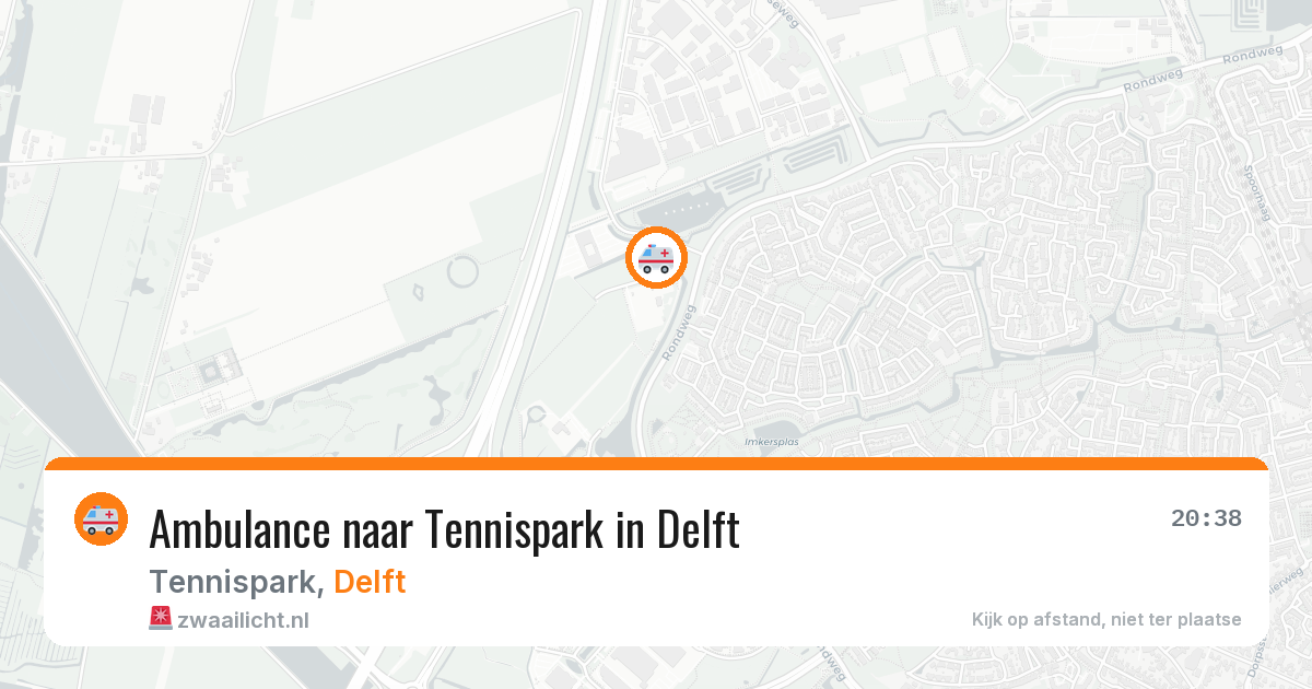 Ambulance naar Tennispark in Delft — 1 jun 2026