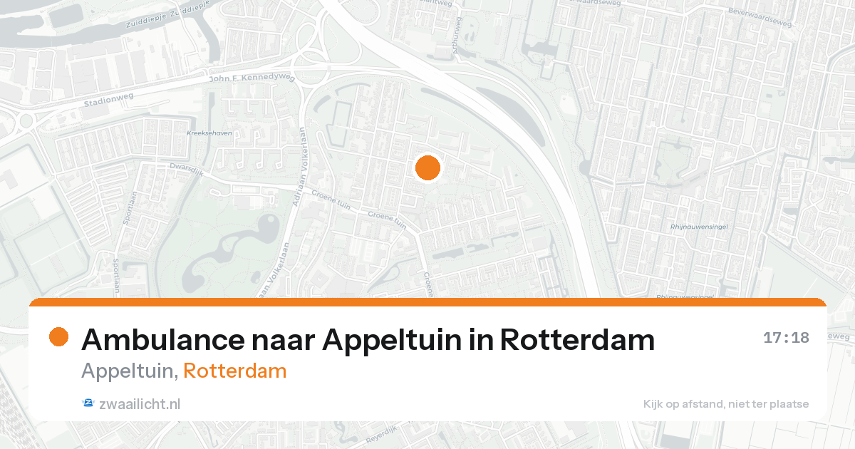 Ambulance naar Appeltuin in Rotterdam — 9 jul 2026