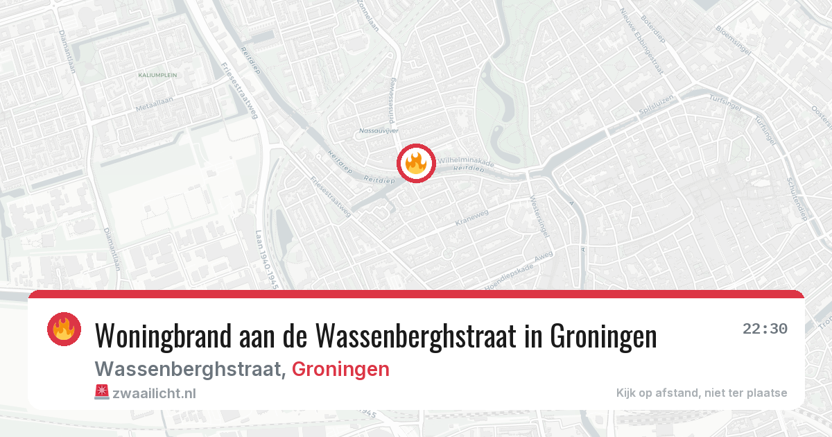 Woningbrand aan de Wassenberghstraat in Groningen — 25 mei 2026