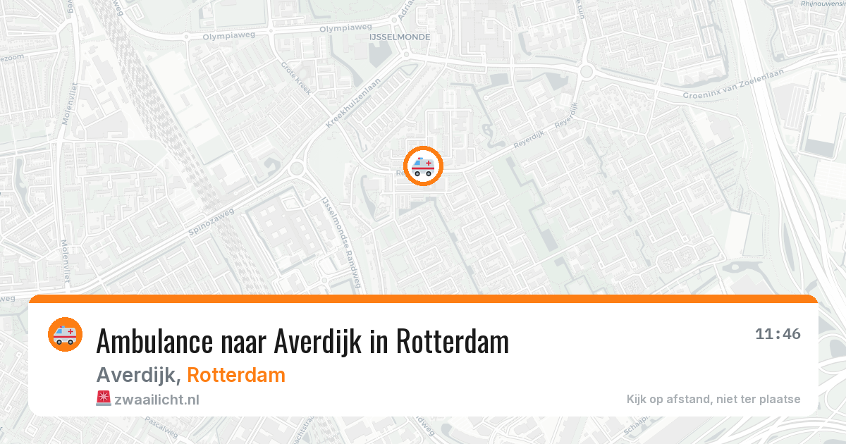 Ambulance naar Averdijk in Rotterdam — 14 jun 2026
