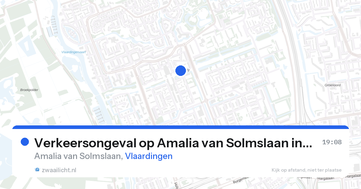Verkeersongeval op Amalia van Solmslaan in Vlaardingen — 21 mei 2026