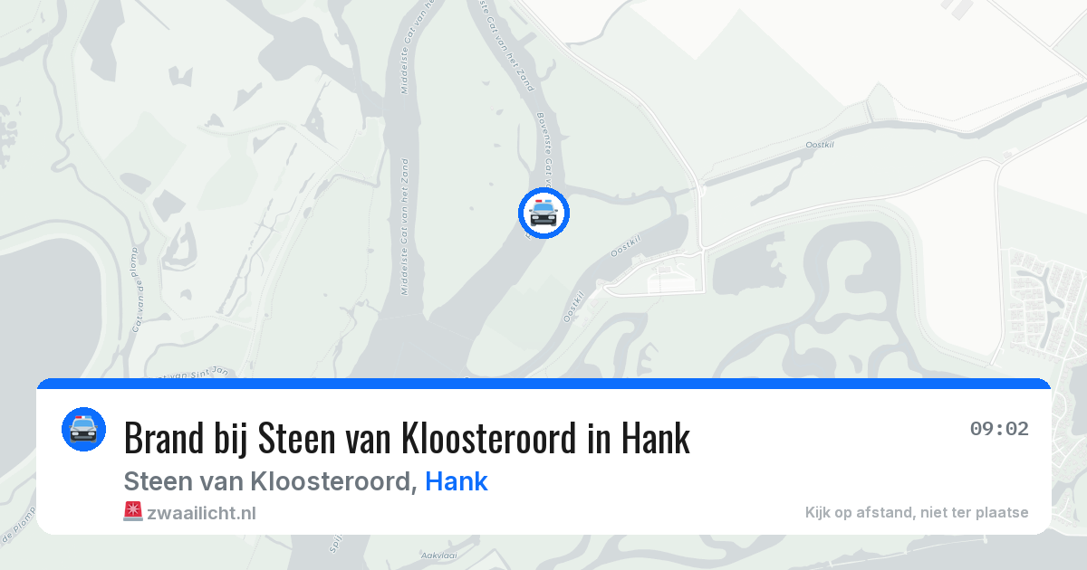 Brand bij Steen van Kloosteroord in Hank — 22 mrt 2026