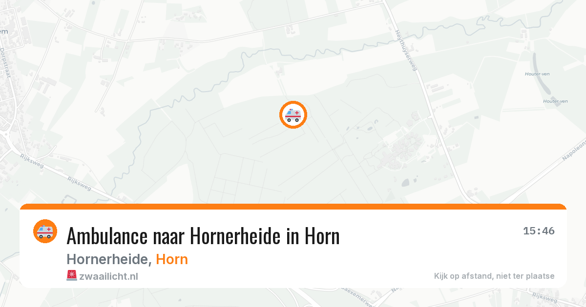 Ambulance naar Hornerheide in Horn — 29 jan 2026