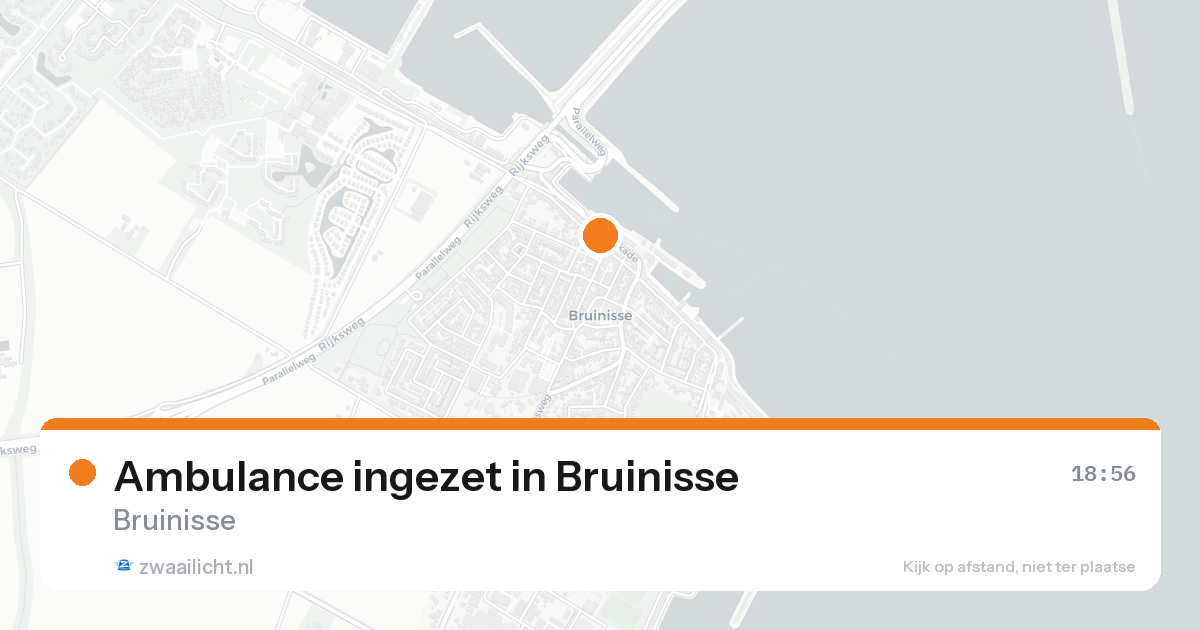 Ambulance ingezet in Bruinisse — 31 jan 2026