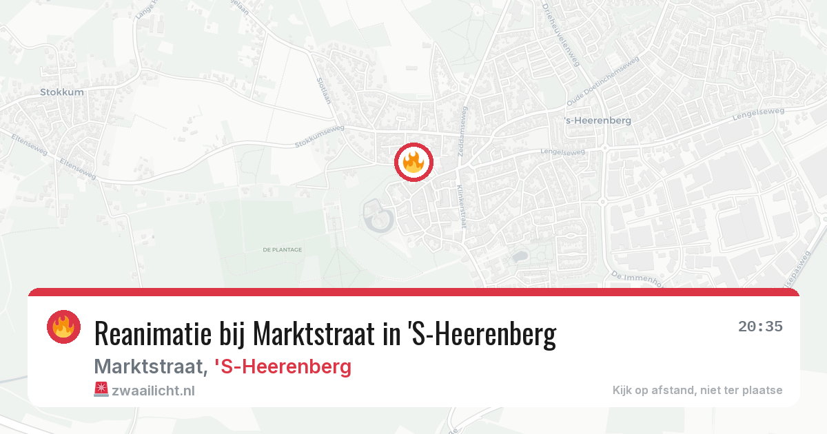 Reanimatie bij Marktstraat in 'S-Heerenberg — 31 jul 2026