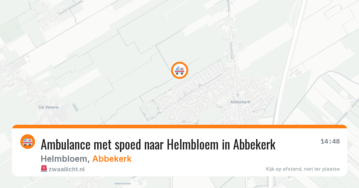 Ambulance met spoed naar Helmbloem in Abbekerk — 5 jun 2026