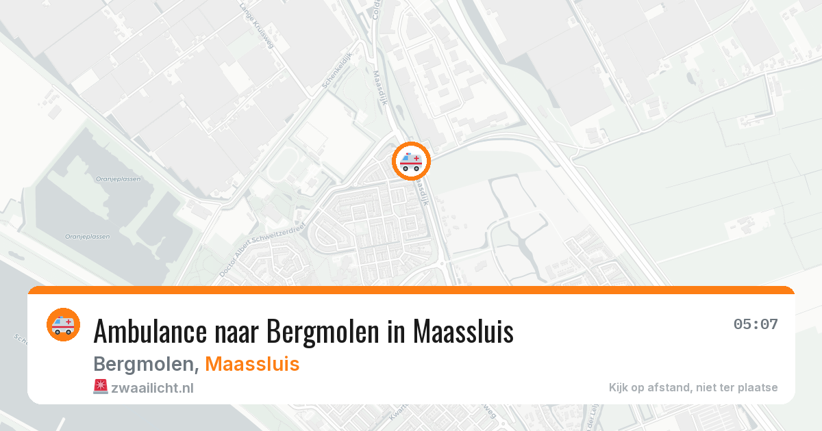 Ambulance naar Bergmolen in Maassluis — 2 aug 2026