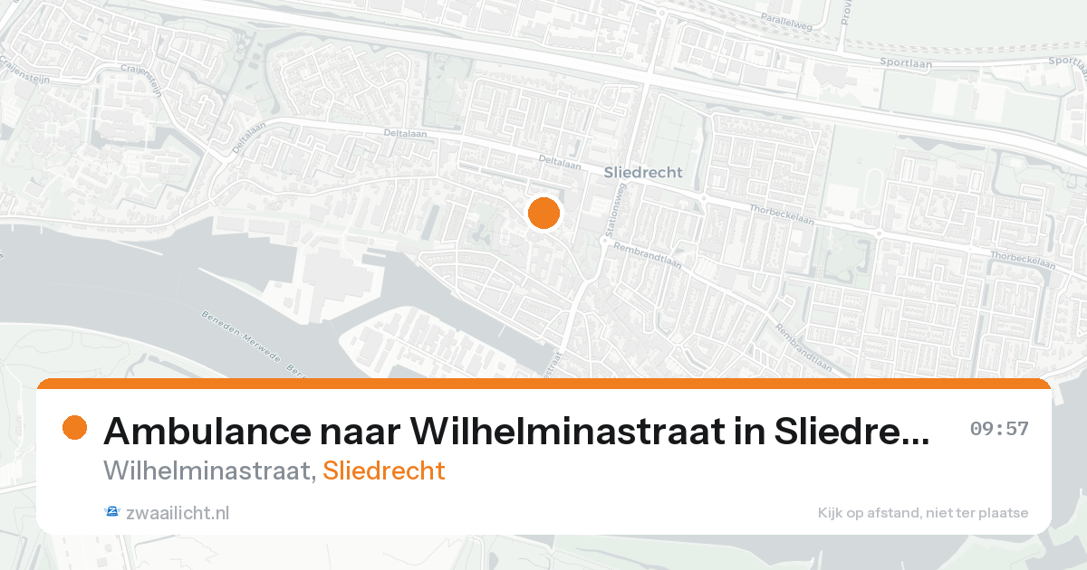 Ambulance naar Wilhelminastraat in Sliedrecht — 31 jan 2026