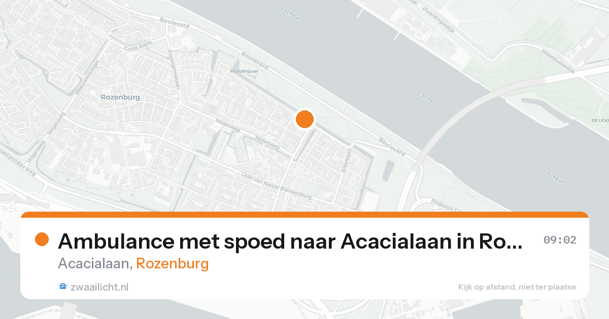 Ambulance met spoed naar Acacialaan in Rozenburg — 20 aug 2026