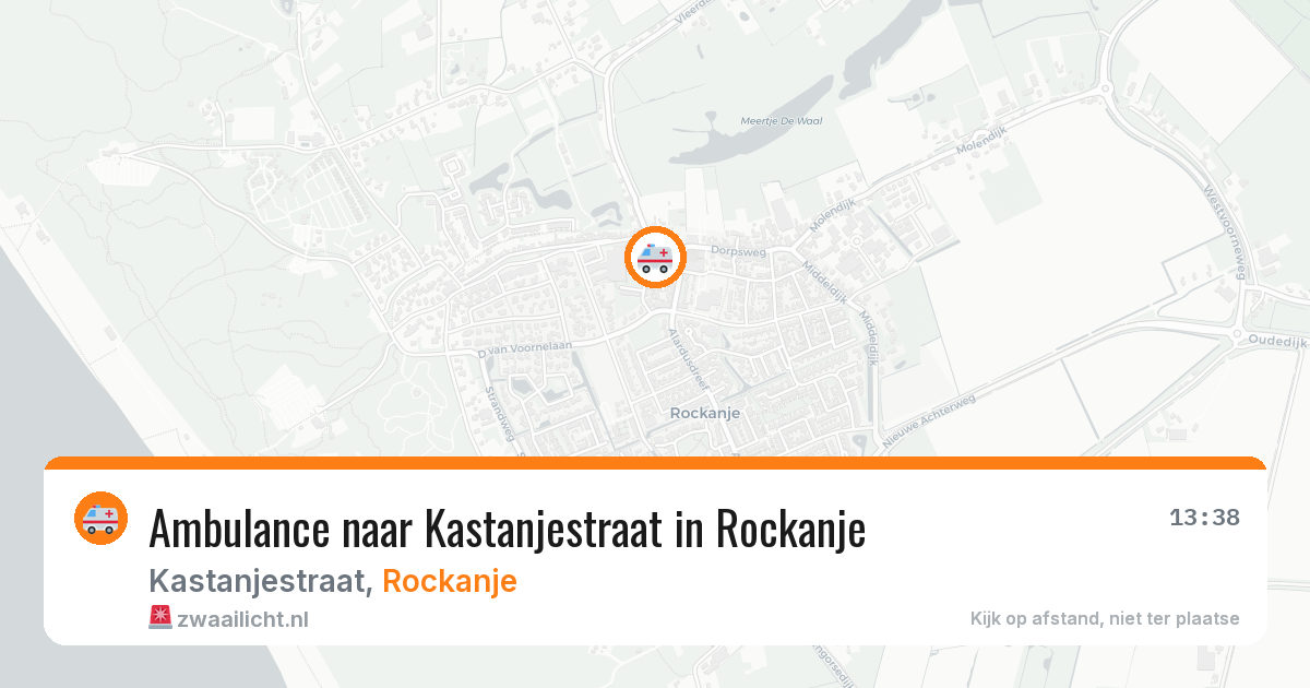 Ambulance naar Kastanjestraat in Rockanje — 12 apr 2026