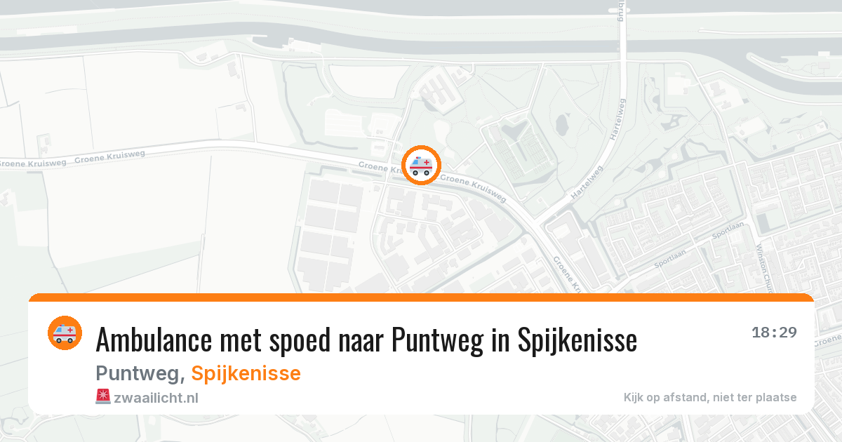 Ambulance met spoed naar Puntweg in Spijkenisse — 10 jun 2026