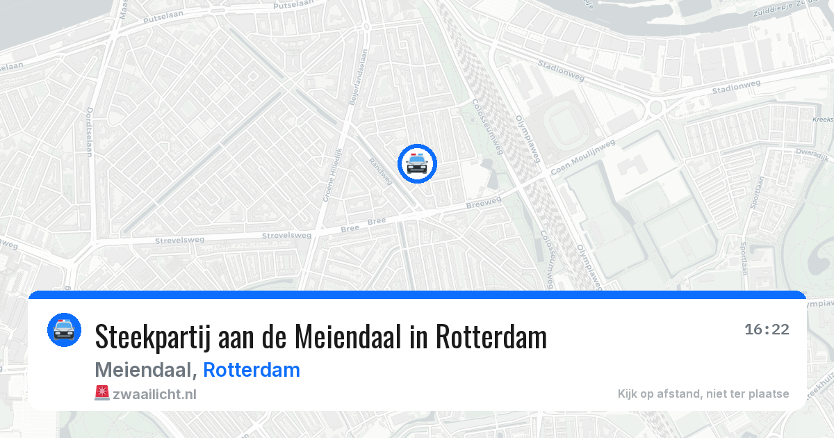 Steekpartij aan de Meiendaal in Rotterdam — 8 aug 2026
