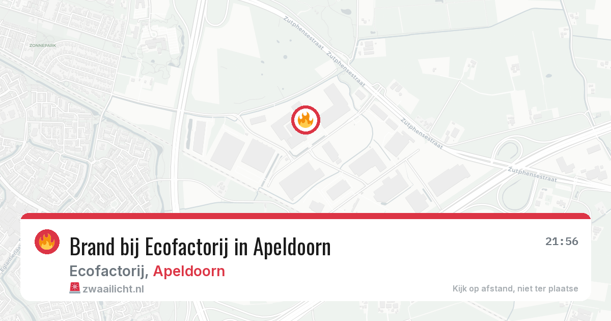 Brand bij Ecofactorij in Apeldoorn — 22 mei 2026