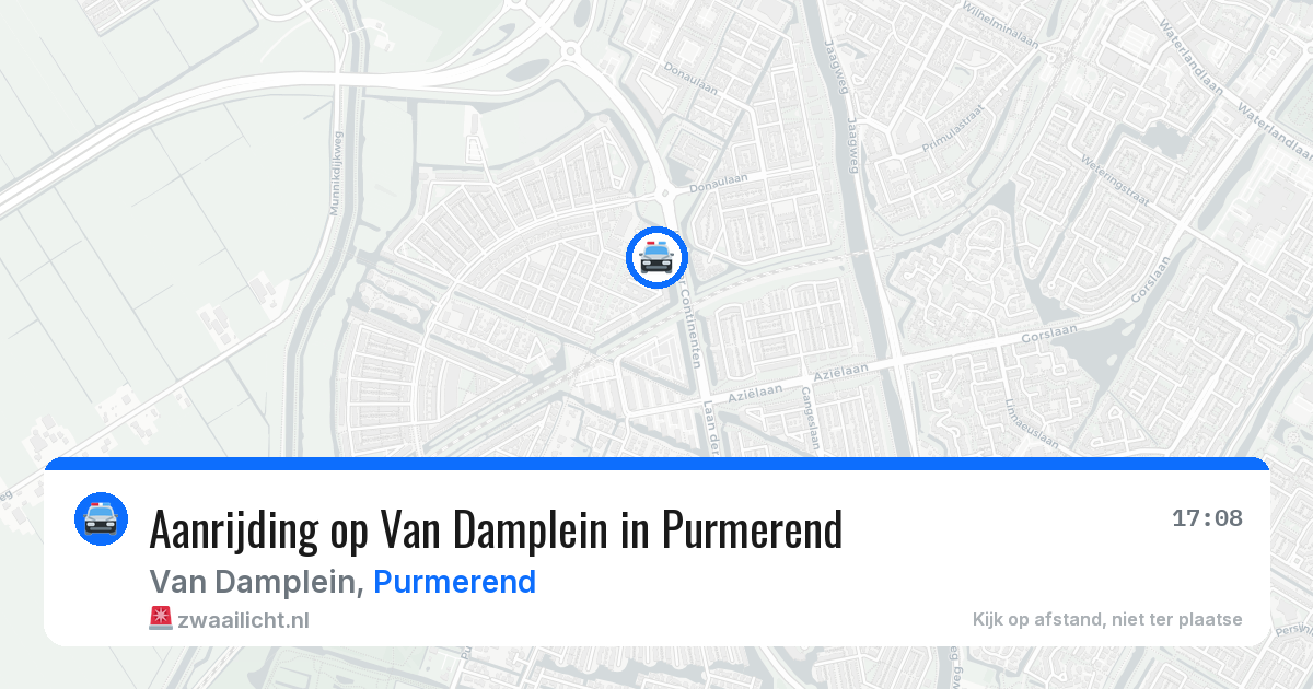 Aanrijding op Van Damplein in Purmerend — 3 apr 2026