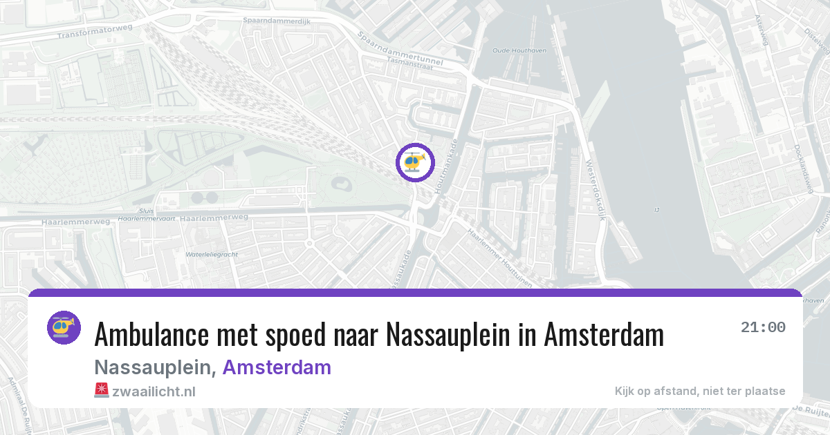Ambulance met spoed naar Nassauplein in Amsterdam — 24 jun 2026