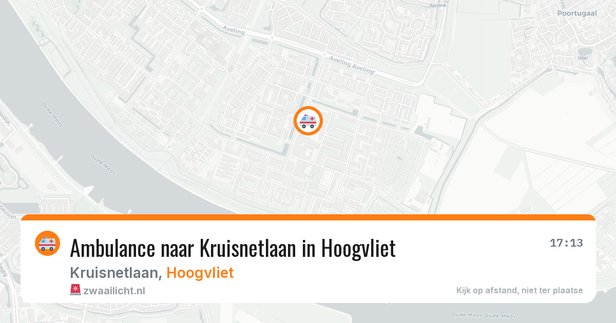 Ambulance naar Kruisnetlaan in Hoogvliet — 14 aug 2026