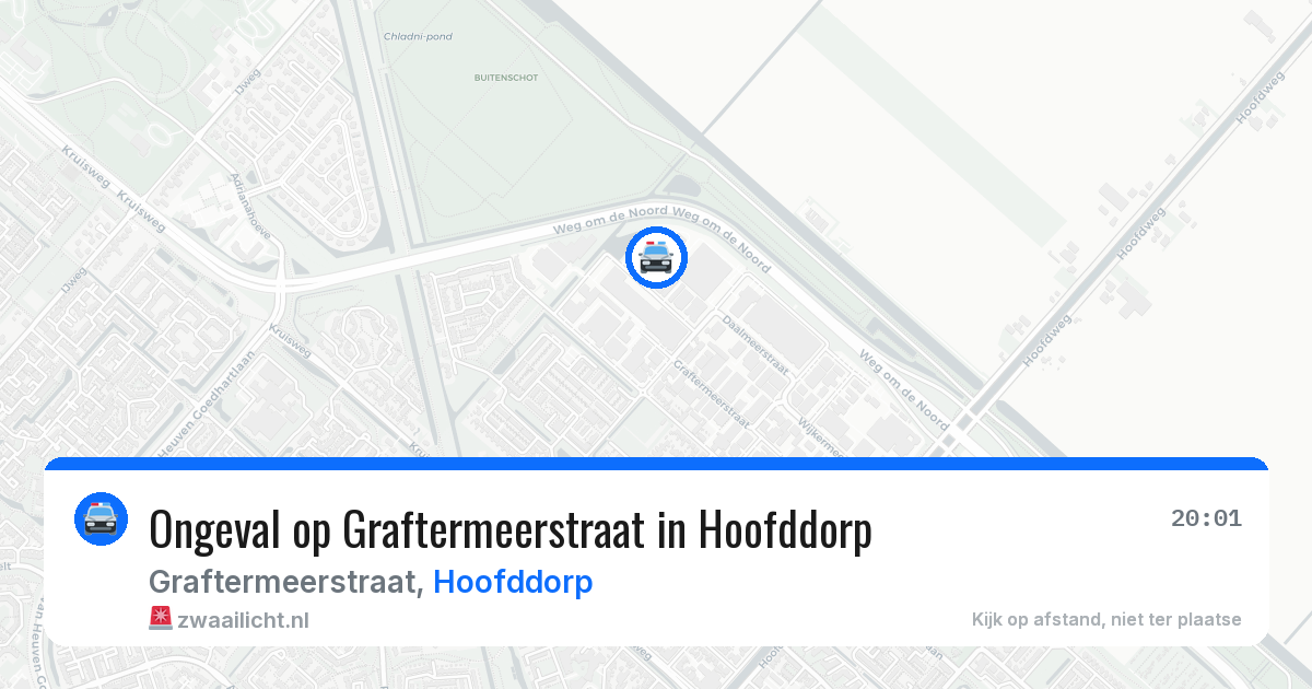 Ongeval op Graftermeerstraat in Hoofddorp — 10 jul 2026