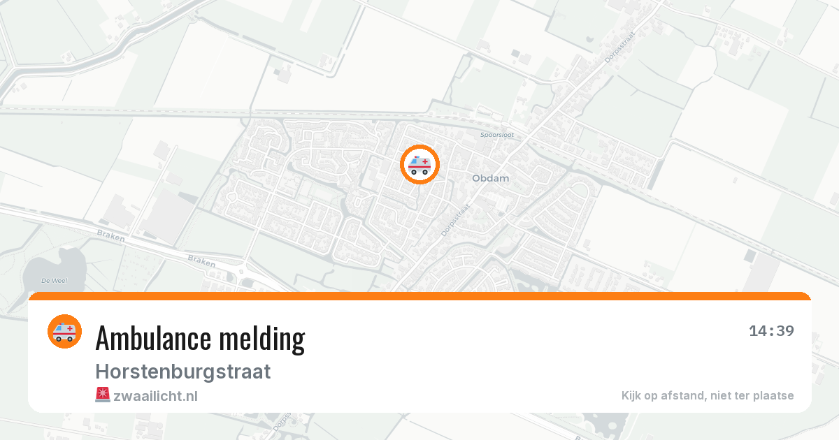 Ambulance melding — 20 jun 2026