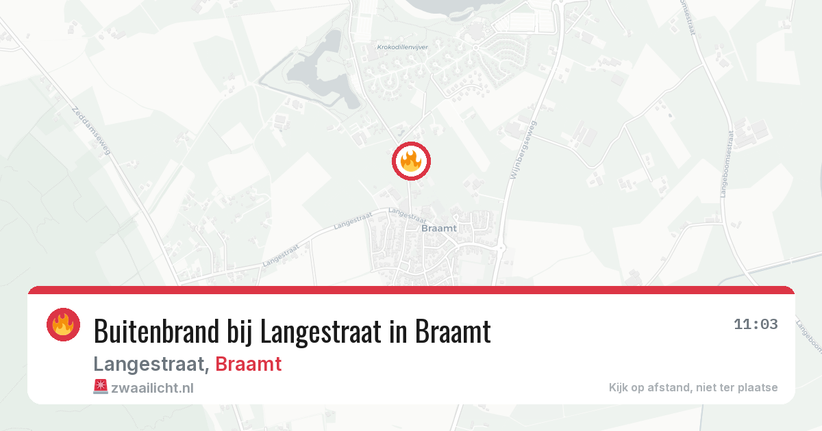 Buitenbrand bij Langestraat in Braamt — 26 mei 2026