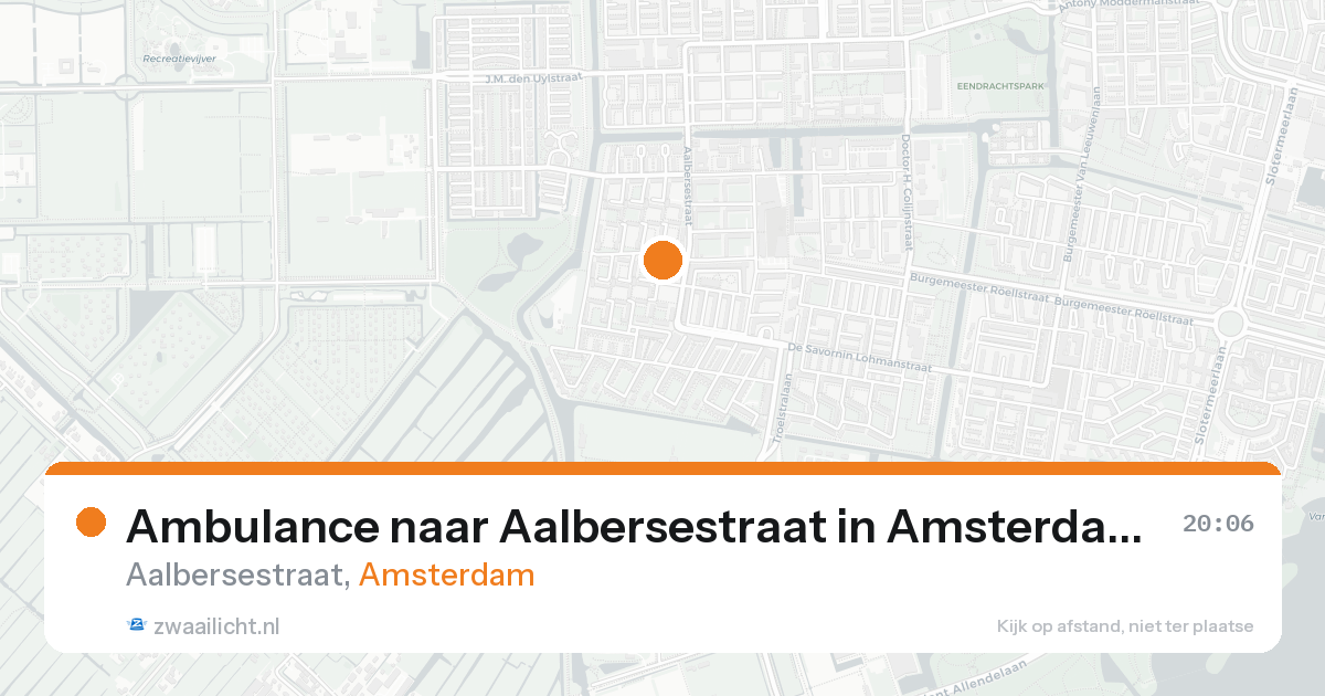Ambulance naar Aalbersestraat in Amsterdam — 30 jan 2026