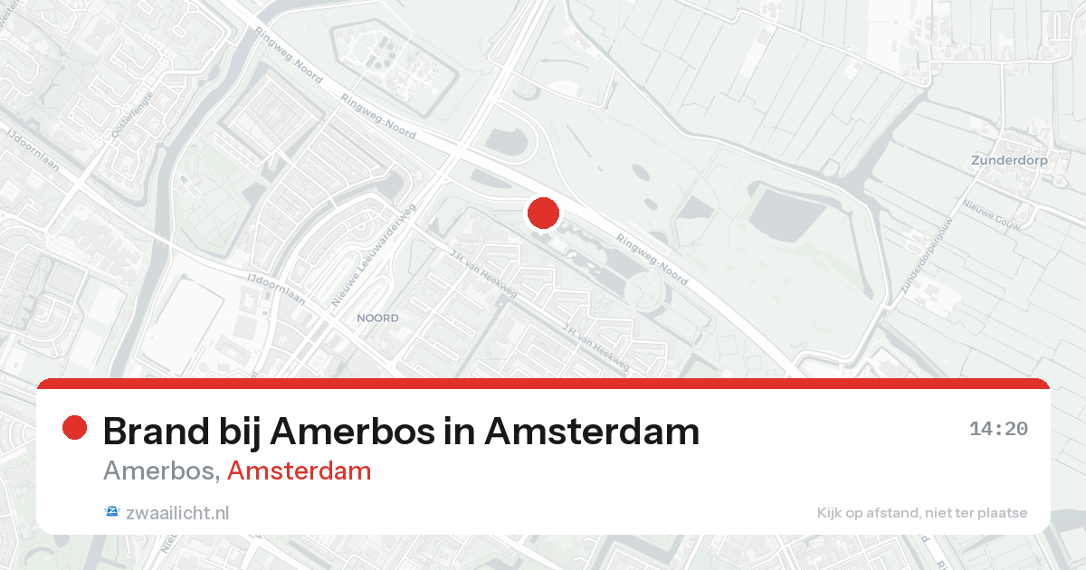 Brand bij Amerbos in Amsterdam — 20 aug 2026