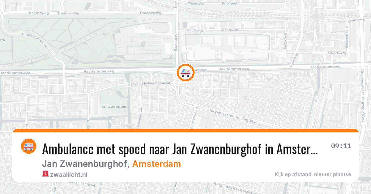 Ambulance met spoed naar Jan Zwanenburghof in Amsterdam — 24 jun 2026