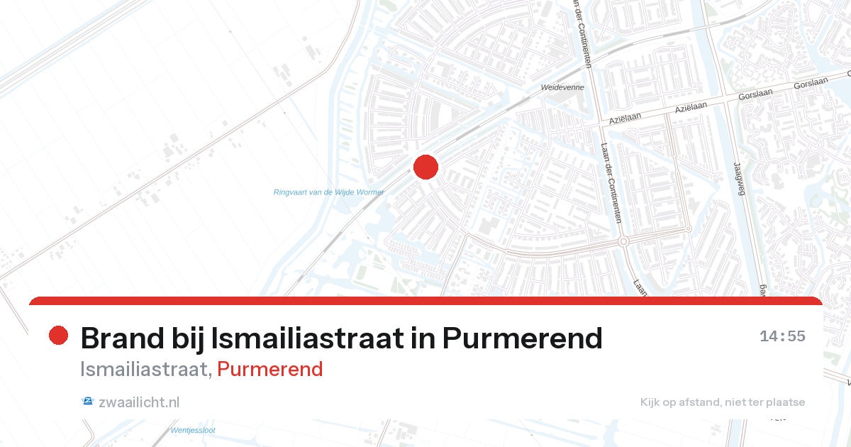 Brand bij Ismailiastraat in Purmerend — 23 feb 2026
