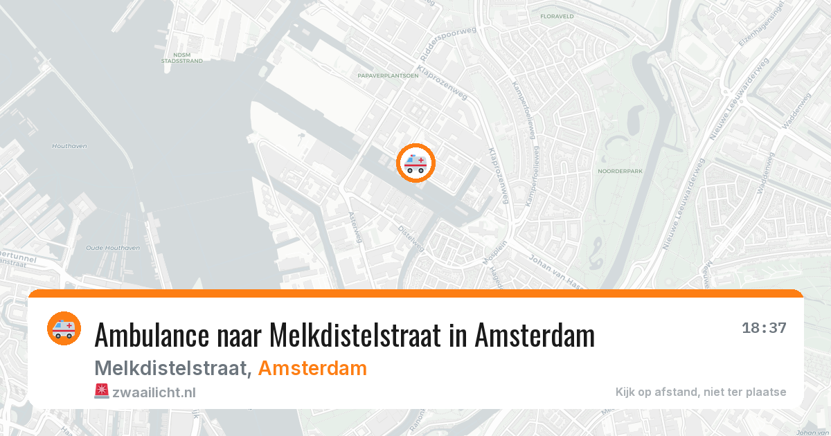 Ambulance naar Melkdistelstraat in Amsterdam — 11 jun 2026
