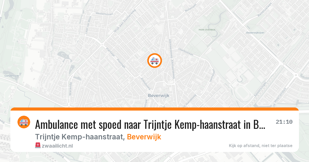 Ambulance met spoed naar Trijntje Kemp-haanstraat in Beverwijk — 21 jan 2026