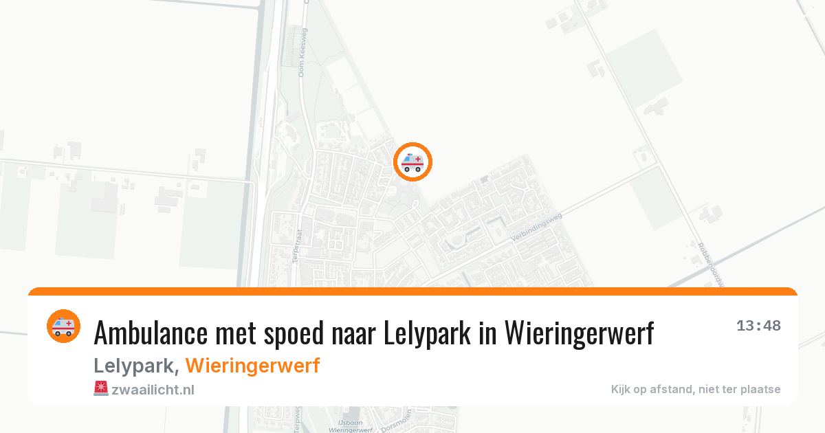 Ambulance met spoed naar Lelypark in Wieringerwerf — 8 mei 2026