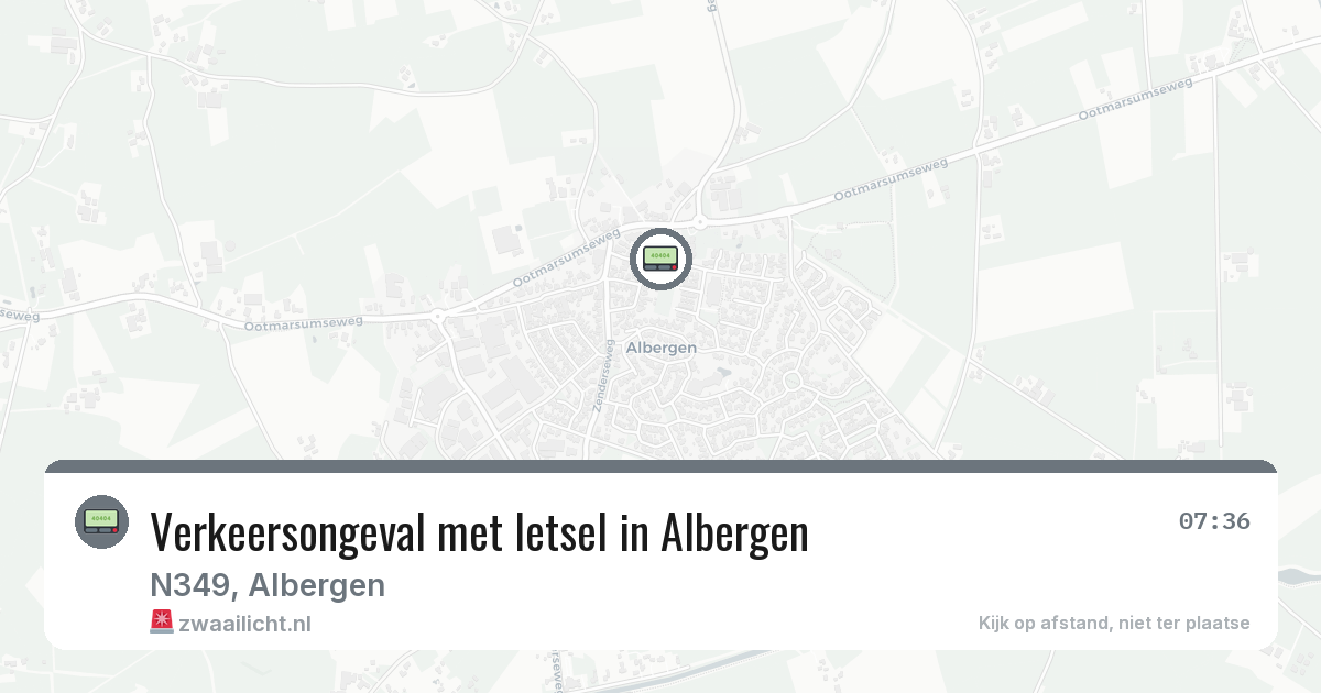 Verkeersongeval met letsel in Albergen — 25 jun 2026
