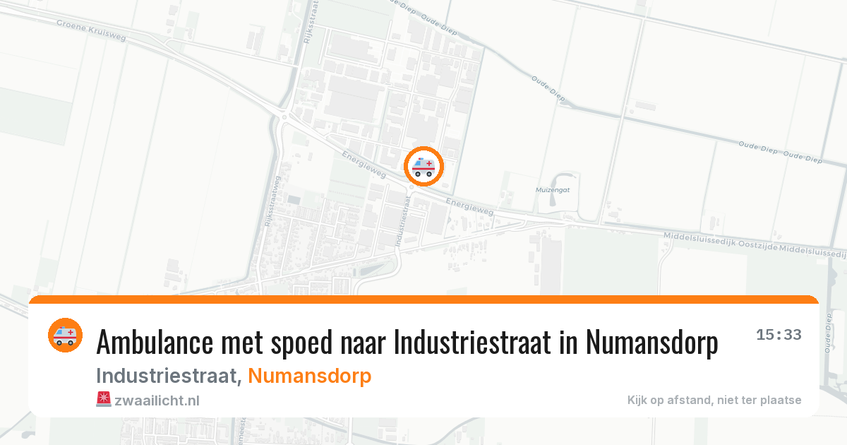 Ambulance met spoed naar Industriestraat in Numansdorp — 4 aug 2026