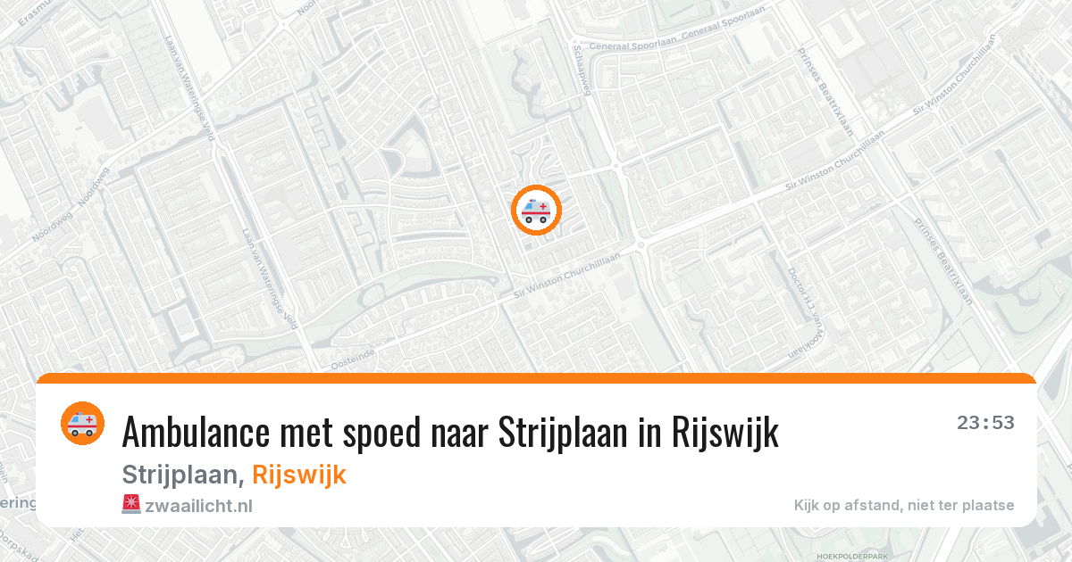 Ambulance met spoed naar Strijplaan in Rijswijk — 12 mei 2026
