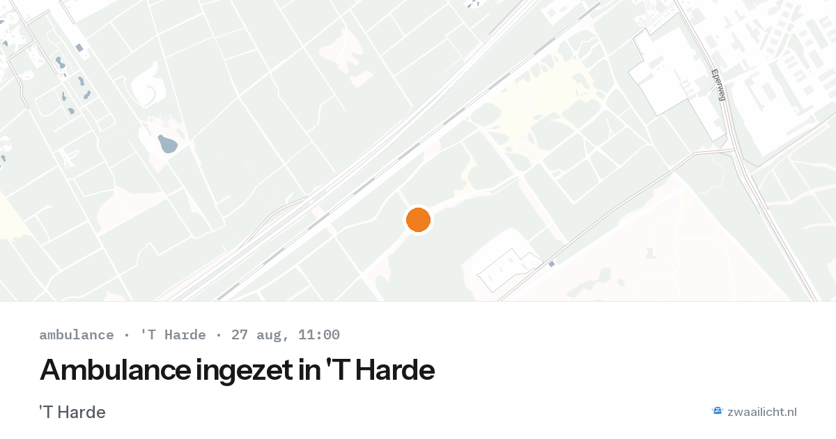 Ambulance ingezet in 'T Harde — 27 aug 2026