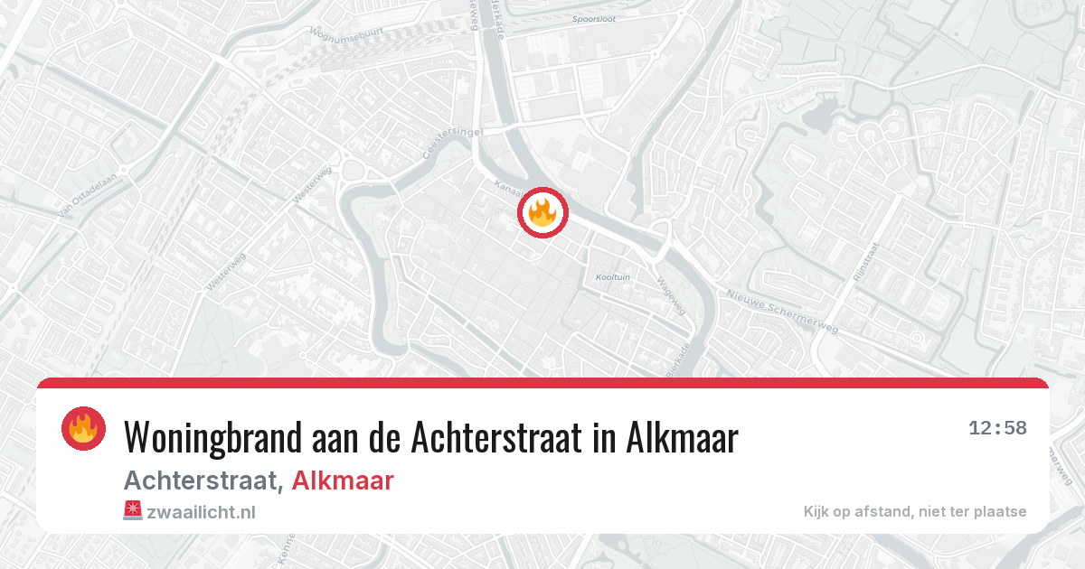 Woningbrand aan de Achterstraat in Alkmaar — 30 apr 2026