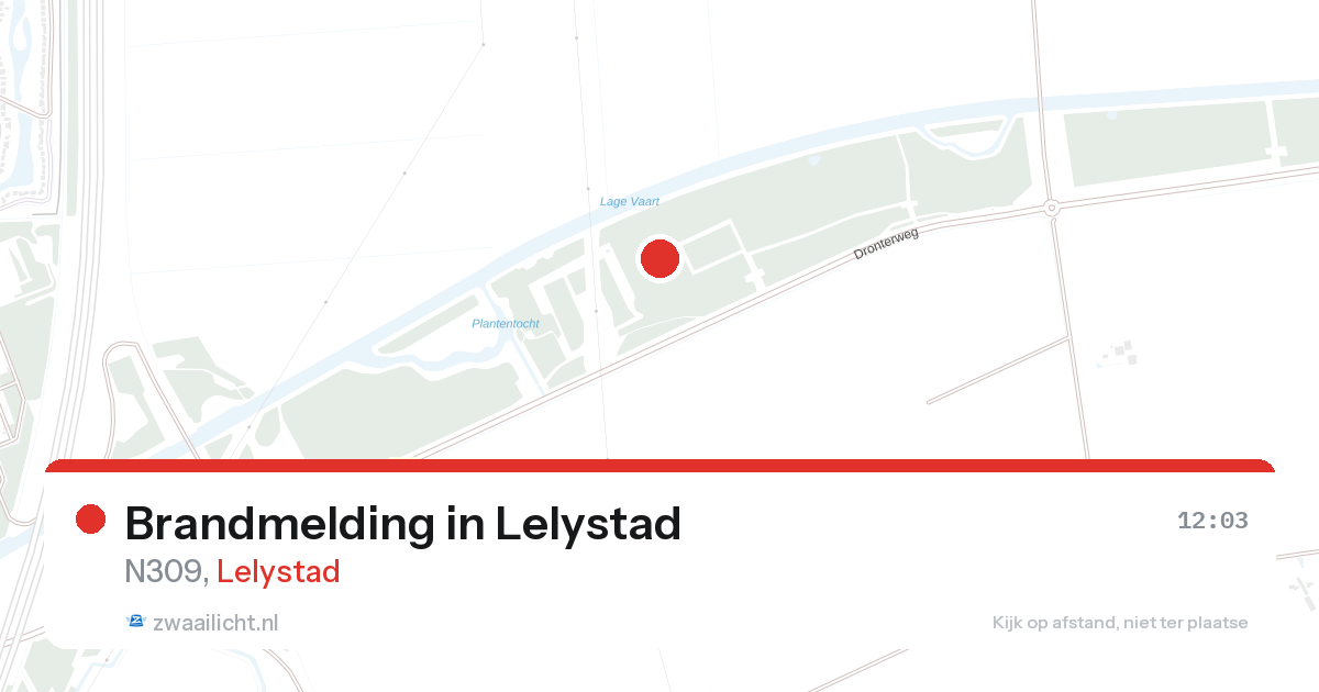 Brandmelding in Lelystad — 27 aug 2026