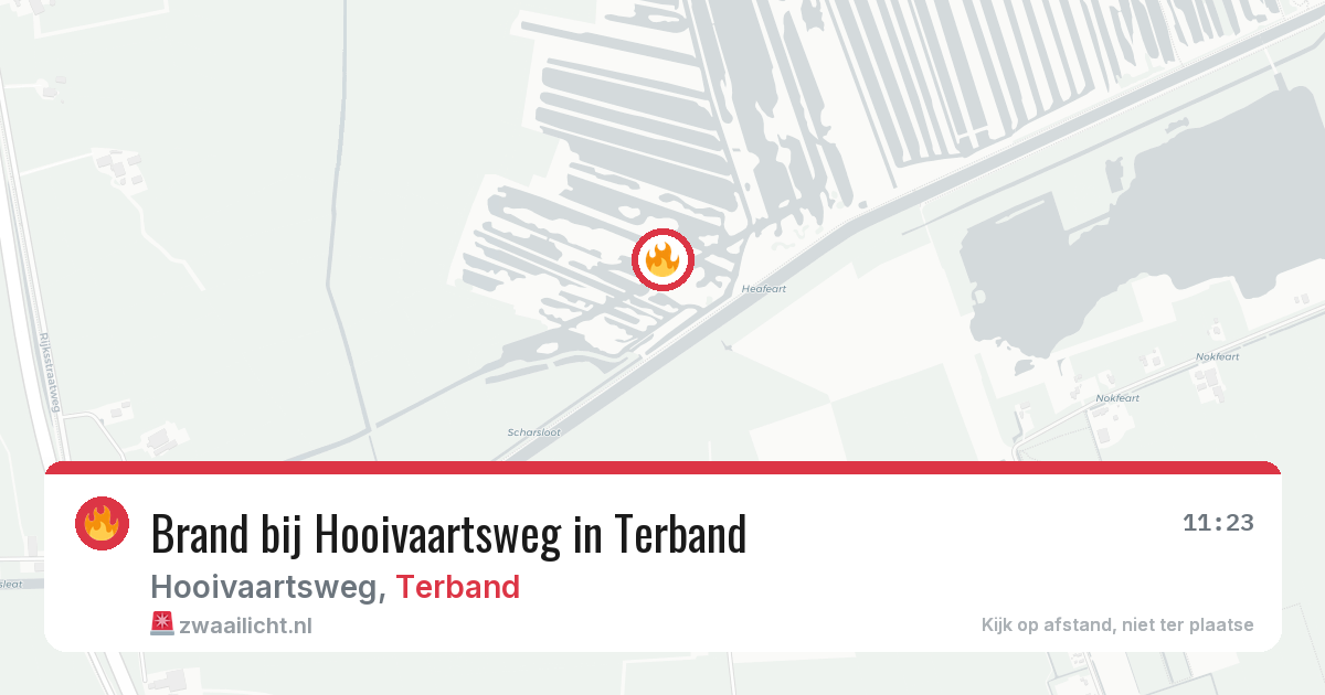 Brand bij Hooivaartsweg in Terband — 29 jul 2026