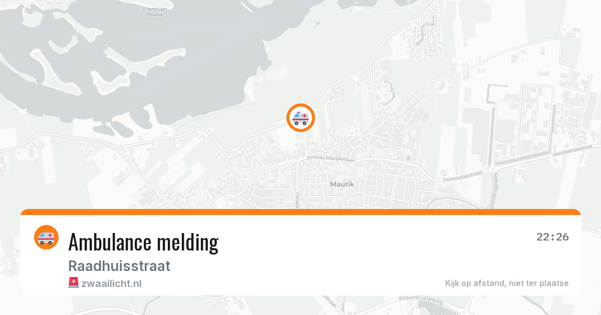 Ambulance melding — 19 apr 2026